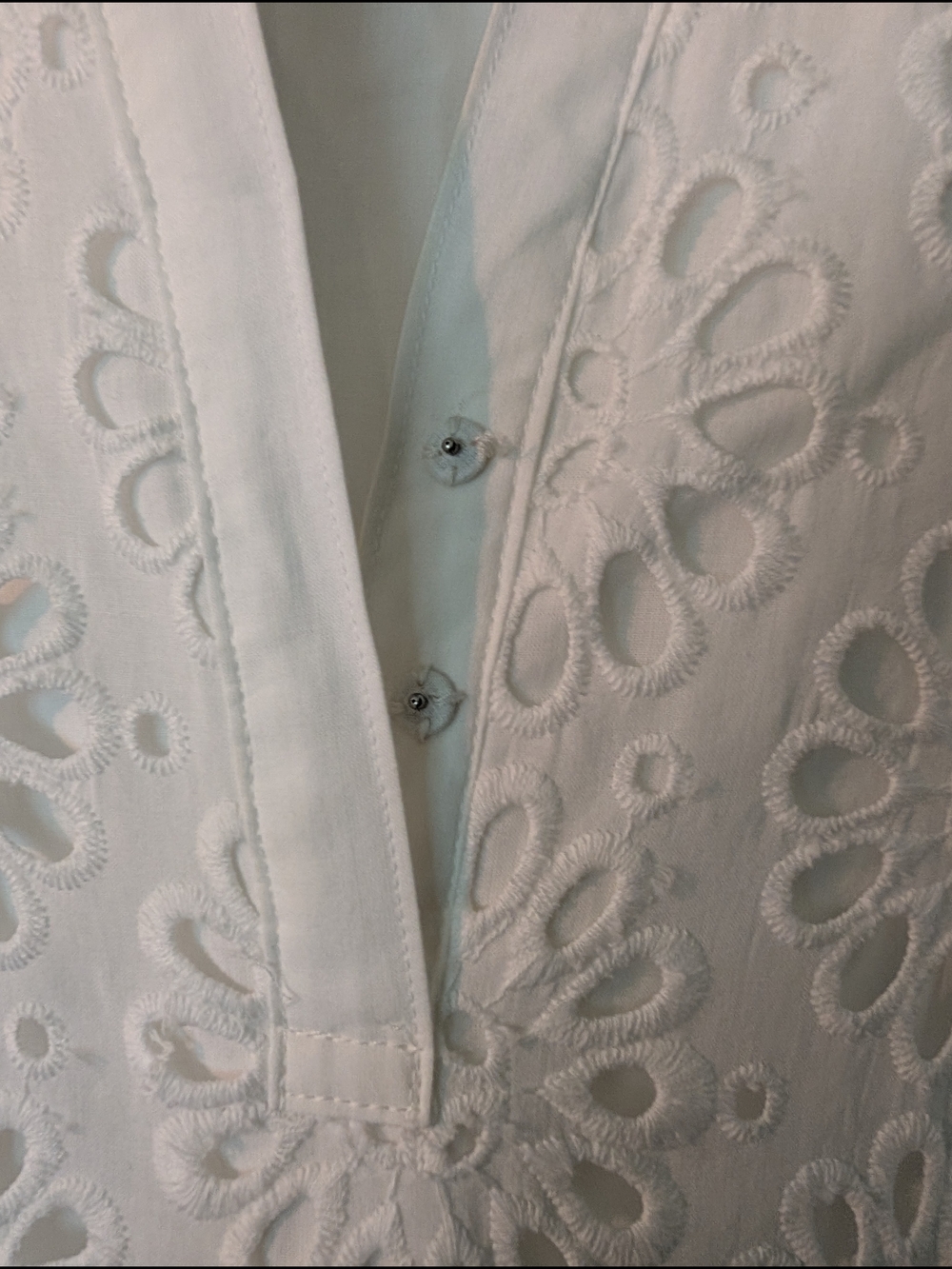 Lilly Pulitzer Bekah White Eyelet Dress Pom-pom Trim - Picture 3 of 6